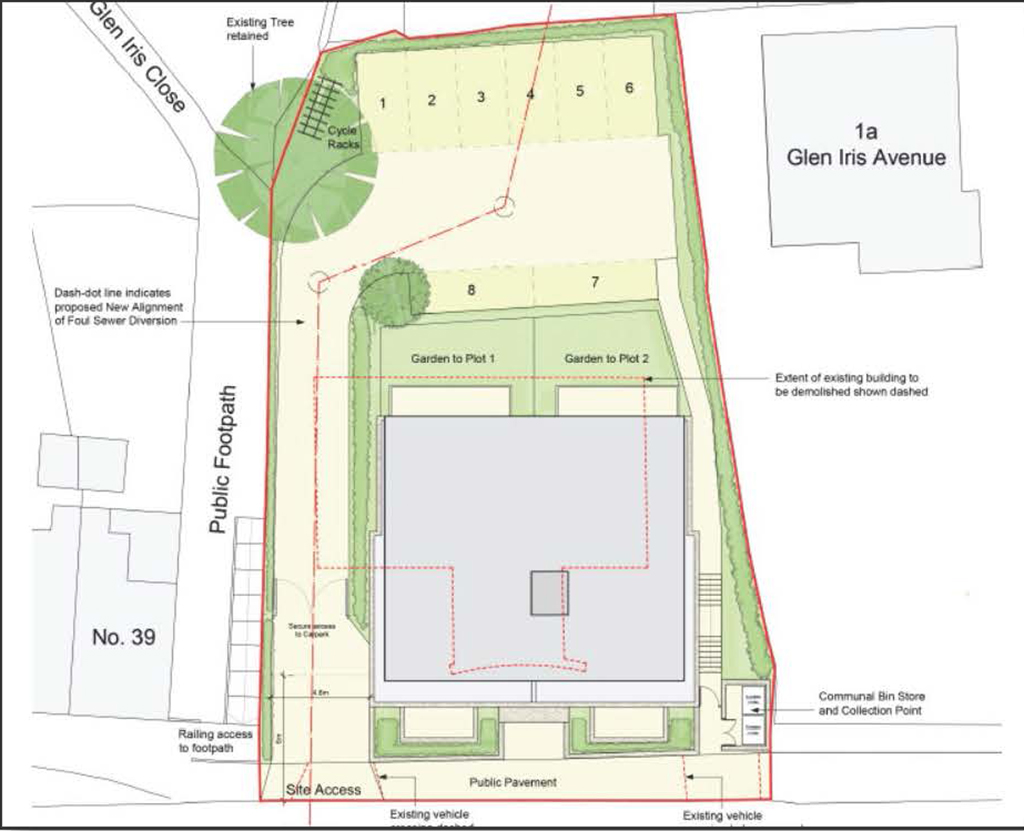 Lot: 19 - RARE CANTERBURY FREEHOLD SITE WITH PLANNING FOR EIGHT TWO-BEDROOM APARTMENTS - 